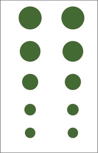 Gunstar Colossal Dots Set Green