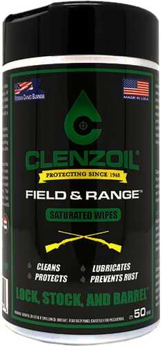 CLENZOIL Field & Range Saturated Wipes 50 Pack