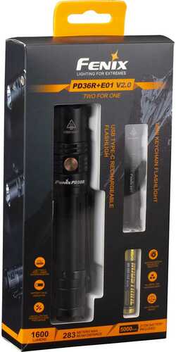 Fenix PD36R Flashlight 1600 Lumen w/ E01 V2.0 Light