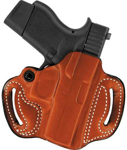 DeSantis Gunhide 086Ta8BZ0 Mini Slide OWB Tan Leather Belt Fits Glock 43/43X/48 1.75" Wide Right Hand