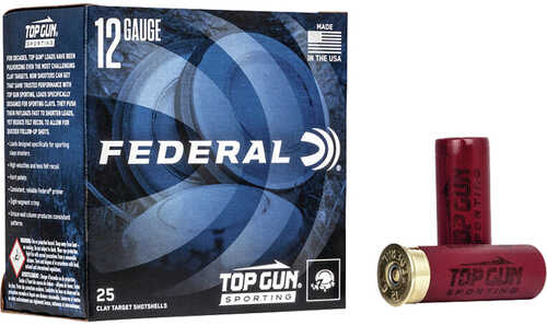 Federal Top Gun Sporting Shotgun Ammo 12 ga. 2.75 in. 1250 FPS 1 oz. 8 Shot 25 Rd. Model: TGS128 8