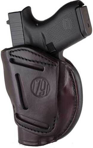1791 Gunleather 4WH3SBRR Way Signature Brown Leather IWB/OWB Compatible with for Glock 25-2729-303348/Ruger LC9 SR