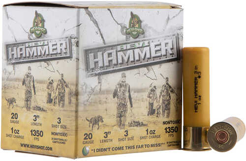 Hevi Shot Hevi Hammer Load 20 ga. 3 in. 1 oz. 3 Shot 25 rd. Model: HS29003