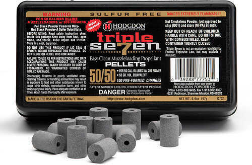 Hodgdon Triple Seven Pellets .50 cal. 50 gr. 100 pk. HAZMAT Model: T75050