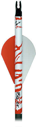 Bohning Blazer Arrow Wrap White/Red Tiger 4 in. 13 pk. Model: 501001WRT