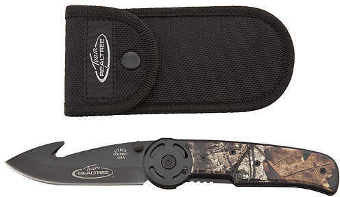 Kutmaster Team Realtree Folding Lock Liner Knife W/Guthook