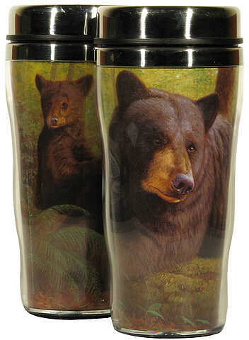 Reflective Art Stainless Travel Mug - Bearly Keeping Up 16Oz.