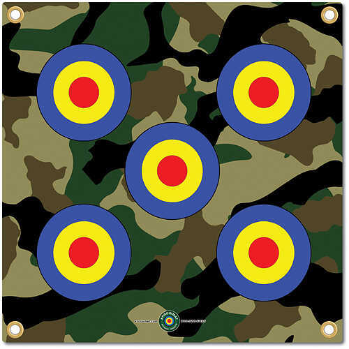 Arrowmat Foam Rubber Target Face - Camo Bullseye 17''x17''