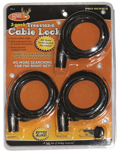 HME Treestand Cable Locks 3 pk. Model: TCL-3