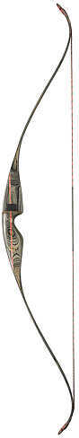 Bear Traditional Bow Super Grizzly RH50 Shedua/Black Stripe