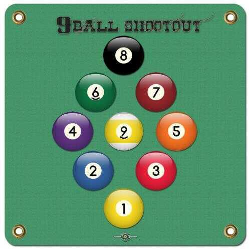 Arrowmat Foam Target Face 9 Ball Shootout 17x17 in. Model: AMNB17