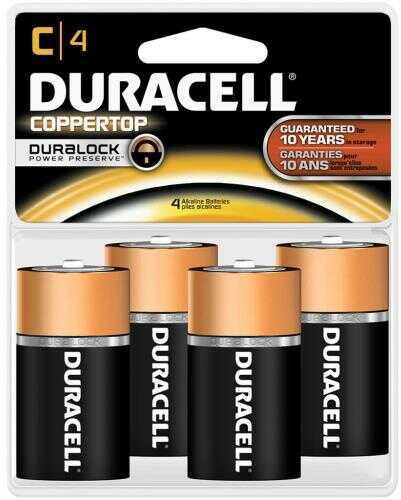 Duracell Coppertop Battery C 4 pk. Model: 041333440019