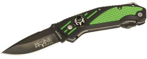 Havalon Bone Collector Folder 3.06-Inch Blade, AUS-8 Drop Point Fiberglass Reinforced Nylon Black/Green Md: XTC-BCG