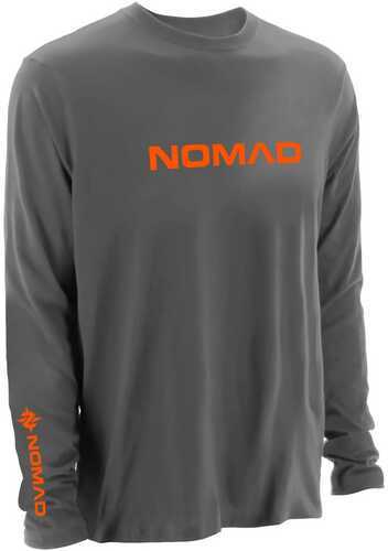 Nomad LS Graphic Tee Charcoal Gray Medium Model: N1000052-MD