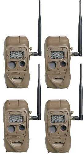 Cuddeback 11438 CuddeLink Long Range IR Trail Camera 20 MP Brown 4 Pack