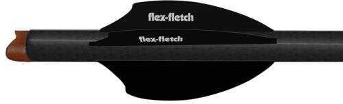 Flex Fletch Silent Knight 200 FLEX2 Black 2 in. 100 pk. Model: SK-200-BLK-100
