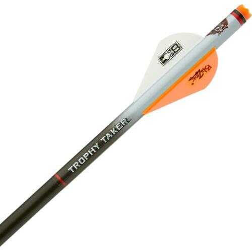 Trophy Taker Shrink Fletch White Tube 2 Neon Orange/1 Blazer Vane 6 Pack Model: T2231