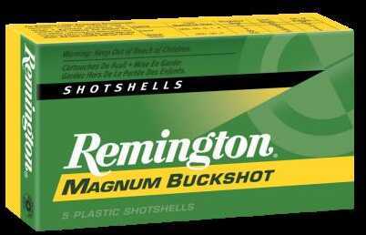 12 Gauge 3-1/2" Lead 00 Buck  18 Pellets 5 Rounds Remington Shotgun Ammunition