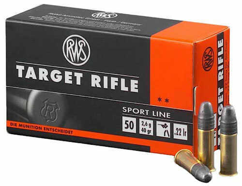 22 Long Rifle 40 Grain Soft Point 50 Rounds RWS Ammunition