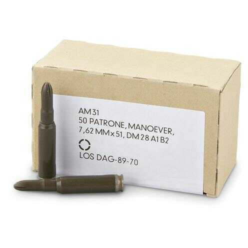308 Win N/A Blank 50 Rounds Dynamit Nobel Ammunition 308 Winchester