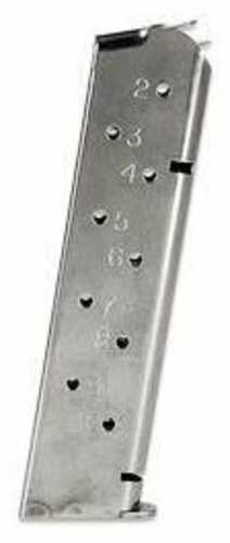 Springfield Armory 10 Round Stainless Magazine For 1911 45 ACP Md: Pi4521