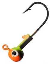 Lucky Strike Tri-Color Jighead 1/8Oz 8Pk Chartreuse/Black/Orange Md#: TCH18Pb-50-8