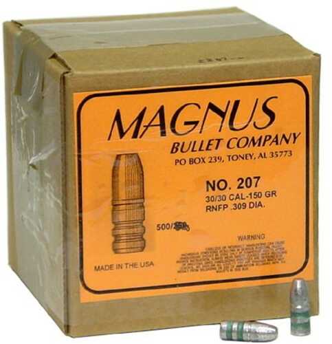 Magnus 30 Caliber .309 Diameter 150 Grain Flat Point Bevel Base Cowboy 500 Count