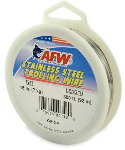 Afw Stainless Steel Trolling W 300Ft Bright 15Lb .033Mm