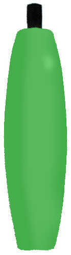 Foam Cigar Float 3In Green 100/bg