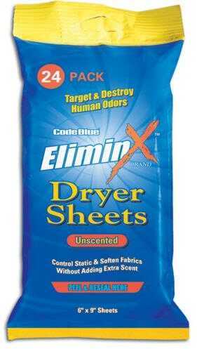 Code Blue Scent Eliminator Dryer Sheets Model: OA1319