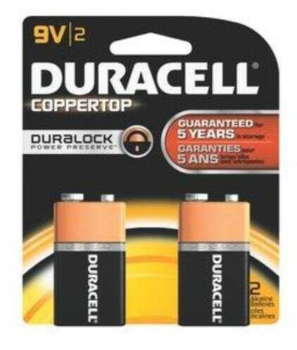 Duracell Alkaline Battery Coppertop 9V 2/Pk Model: 80252598