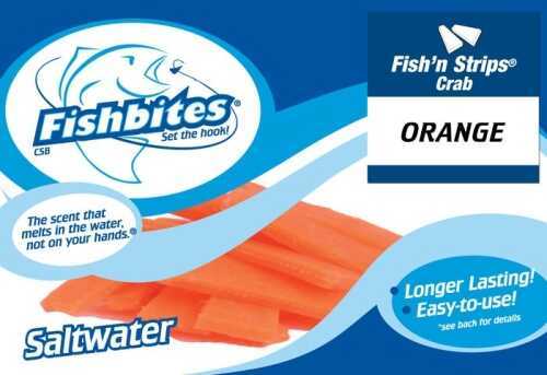 Fishbites N Strips Crab Orange Long Lasting