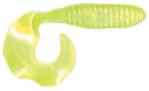 KalIns Salty Lunker Grub 3In 10Pk Chartreuse/Pearl