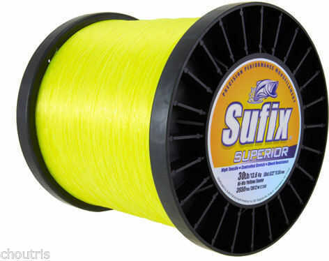 Sufix Superior Hi-Vis Yellow Monofilament - 80lb - 1445 yds