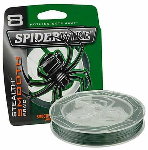 Spider Stealth Smooth Braid Green 200yds - 50lb / 14lb Diameter Model: Scsm50g-200