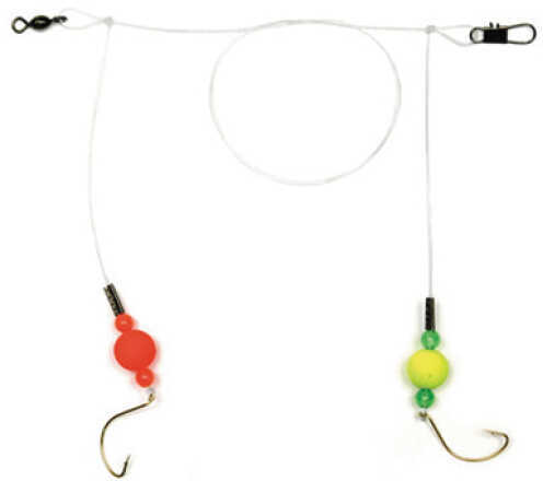 Sea Striker Spot/Pompano Rig Circle Hook - #2 Red/Yel Flts