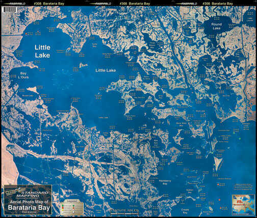 Standard Laminated Map Barataria Bay Md#: M008