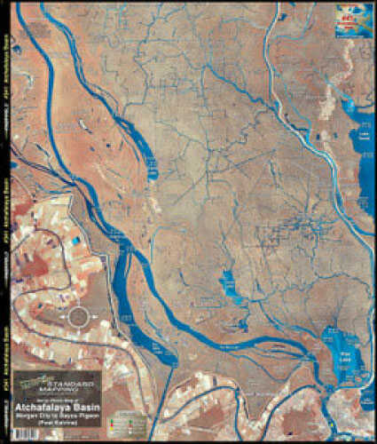 Standard Laminated Map Atchafalaya / Morgan City Md#: M041