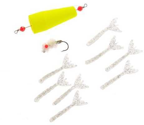 TTF Shiney Hiney Popping Rig 1 Float 1 Jig 8 Spares Clear Tail