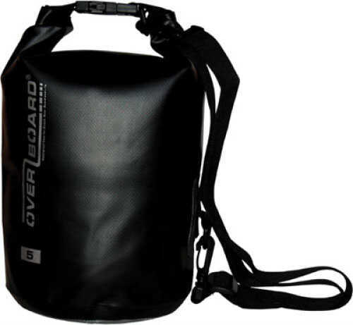 Waterproof 5 Liter Dry Tube Bag Black - 100 Percent (Class 3) With Electronically Welded Seams Can Handle Q