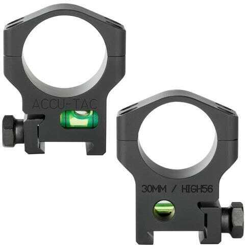 Accu-Tac ScoScope Rings 30mm High (Clears 56mm Lens) Black Finish HSR-300