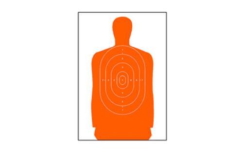 Action Target B-27S Standard Full Size Orange Silhouette 24"x45" 100 Per Box B-27SORANGE-100