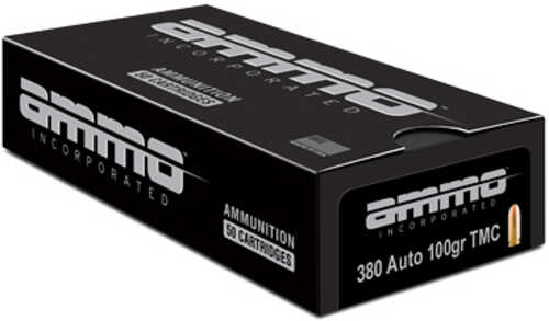 380 ACP 100 Grain Total Metal Jacket 50 Rounds Ammo Inc Ammunition