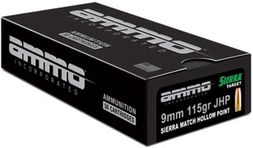 9mm Luger 115 Grain FMJ 50 Rounds Ammo Inc Ammunition