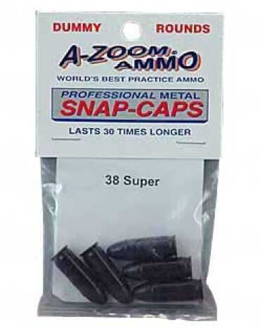 A-Zoom 15158 Pistol Snap Caps 38 Super 5 Per Pack