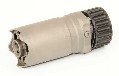 B&T Blast Deflector With Glass Breaker Rotex-IIA Adaptor Fits 5.56MM-7.62MM Sandblasted Stainless Steel Muzzle