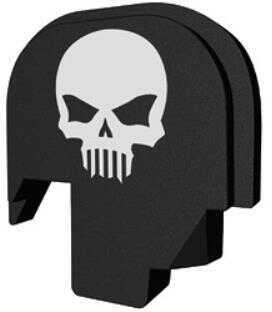 Bastion Slide Back Plate Skull Black and White Fits S&W M&P Shield 9/40 BASMPS-SLD-BW-BTSKUL