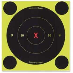 Birchwood Casey 34560 Shoot-N-C Self-Adhesive Paper 6" X-Bullseye Black 60 Pack