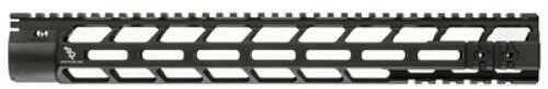 Bootleg MLok Handguard with KMR Mounting Hardware Extruded 6061 Aluminum Mil Spec Anodizing Fits AR Rifles 15" Blac