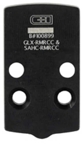 C&h Precision Weapons Chp Adapter Plate For The Glock 43x/48 Mos Converting It To The Trijicon Rmrcc Anodized Finish Bla